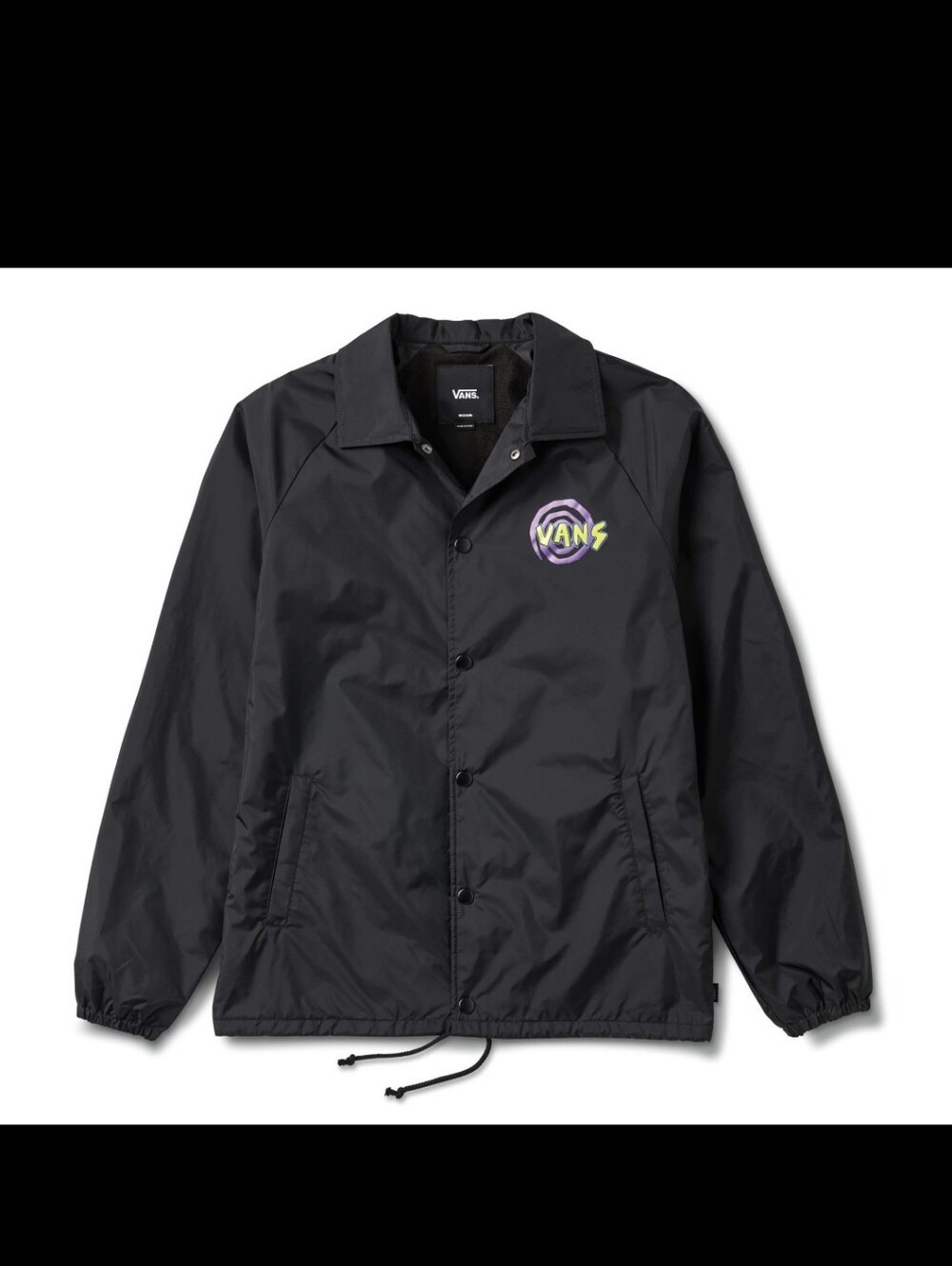 Vans Nightmare Before Christmas Windbreaker Jacket Black Neon & Purple - Small - Picture 2 of 7